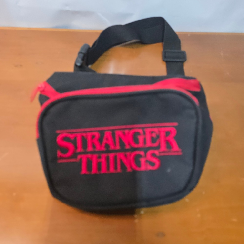 Loungefly Black Stranger Things Fanny Pack Unisex Canvas Waist Bag Netflix